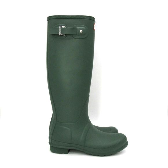Hunter Original Tall Rain Boots in Hunter Green - Picture 2 of 9